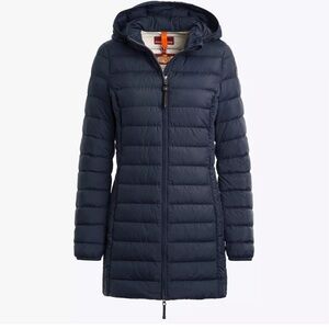 Navy Hooded Puffer Coat